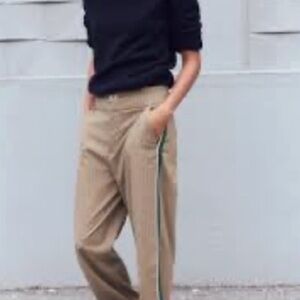 Zara Tan pinstripe trouser